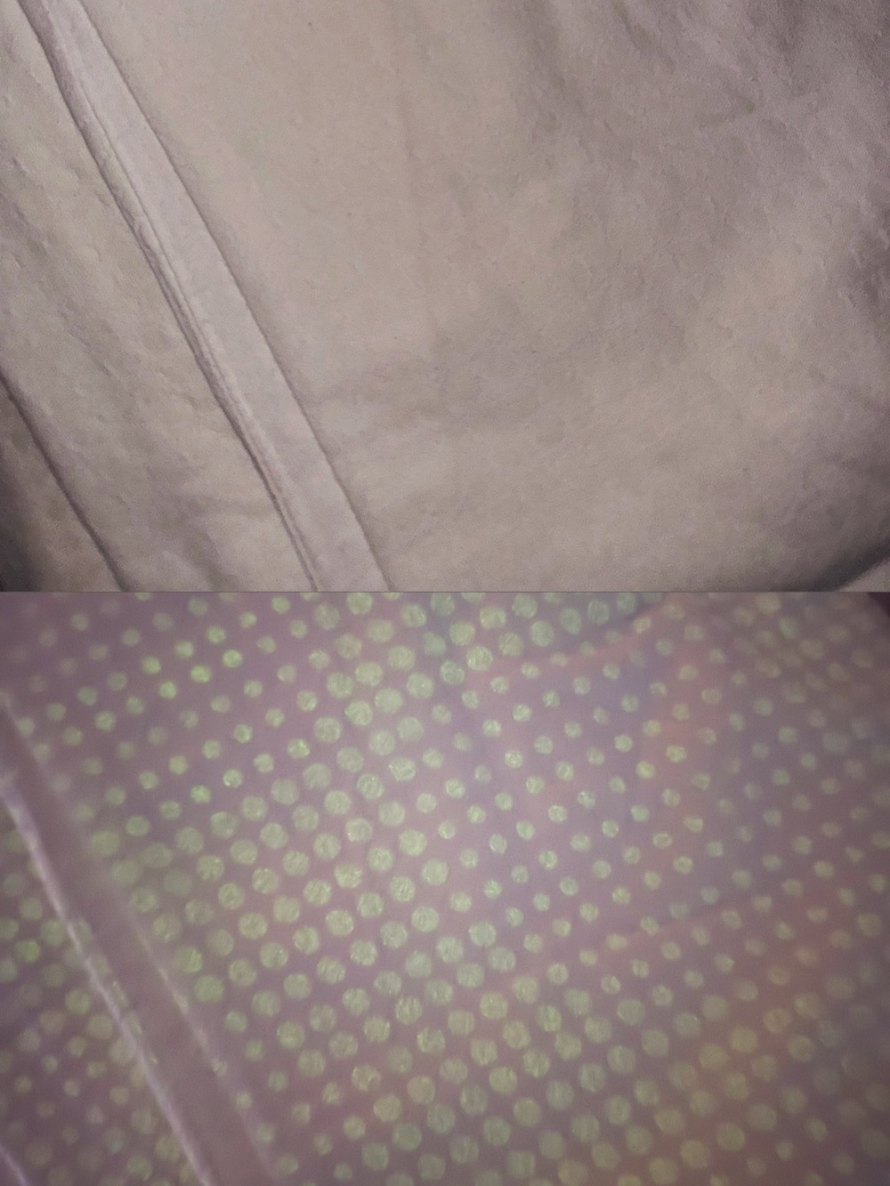 White/glow in dark Dot duvet cover for double bed
